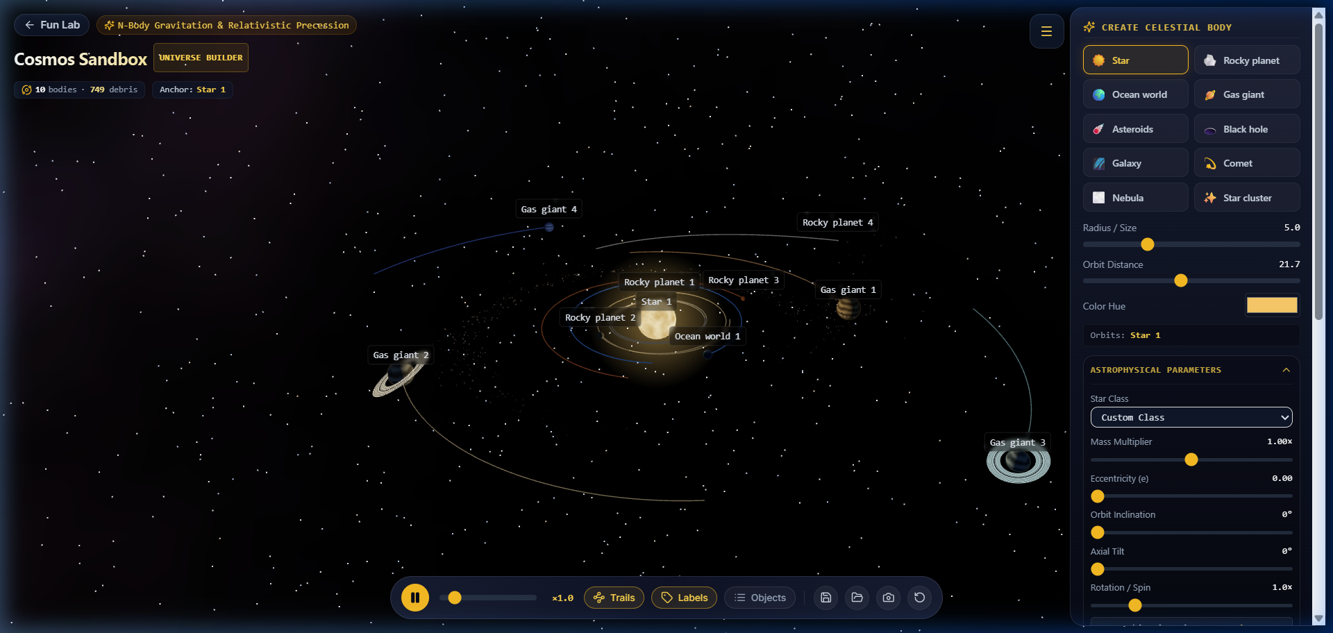 Cosmos Universe Builder 3D
